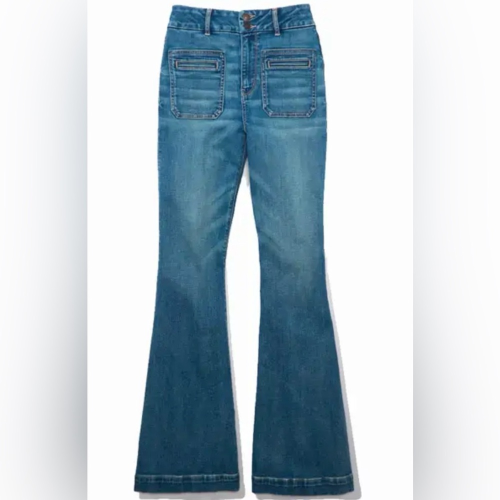 American Eagle Outfitters size 12 regular super hi rise flare jeans
